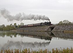 Preserved steam locomotive 7F 2-8-0 53809 on the Midland Railway Butterley.jpg