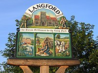 Langford village sign