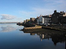 Caernarfon walled town, with Anglesey in the distance. - geograph.org.uk - 28586.jpg