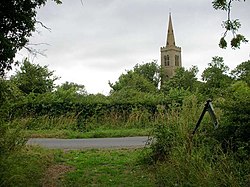 The spire of Great Gidding Church - geograph.org.uk - 230138.jpg