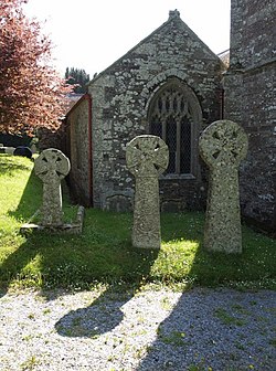 Celtic crosses at Marystow - geograph.org.uk - 431810.jpg