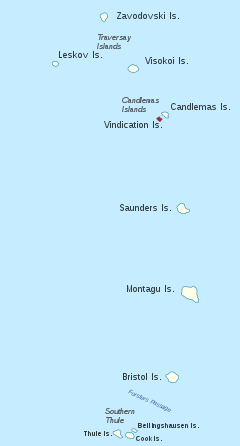 Location of Vindication Island