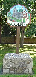 Signpost in Colne
