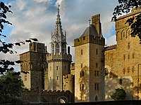 Cardiff Castle from the Animal Wall.jpg