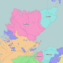 Map With County Lines Uk