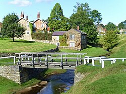 Bridge over the beck, Hutton le Hole - geograph.org.uk - 1522736.jpg