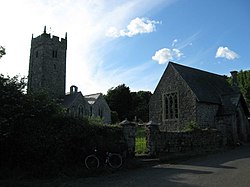 Church at Rhoscrowther with matching building at the gate - geograph.org.uk - 863265.jpg