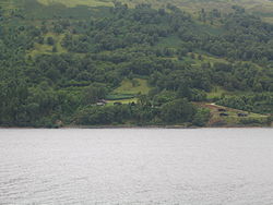 View over Loch Lochy towards Kilfinnan