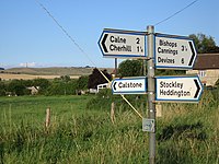 Signpost by Cherhill