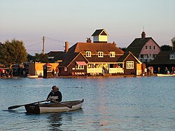 Thorpeness Meare clubhouse at sunset - geograph.org.uk - 947719.jpg