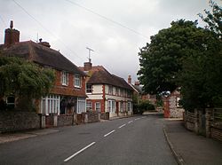 Houses in High Street, Findon, Sussex.JPG