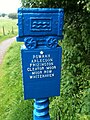 C2C Milepost for Rowrah, Arlecdon, Frizington, Cleator Moor, Moor Row and Whitehaven