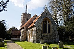 Abbess Roding - St Edmund's Church - Essex England - church from southeast.jpg
