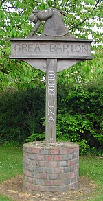 Great Barton village sign