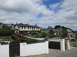 Houses overlooking the beach at Myrtleville (geograph 5038522).jpg