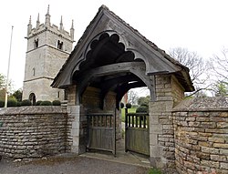 Church of St Andrew, Boothby Pagnell, Lincolnshire, England - lych gate.jpg