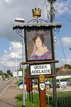 Queen Adelaide town sign - geograph.org.uk - 472983.jpg