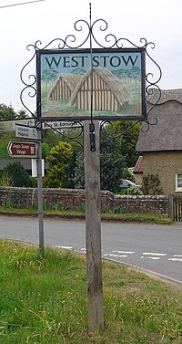 Signpost in West Stow