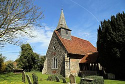 Church of St Michael, Leaden Roding, Essex, England - from south-west.jpg