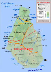 Map showing Saint Peter