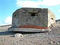 Second World War Type 22 Pillbox on the shingle beach at Kelling