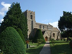 Great Paxton church from the South West - geograph.org.uk - 1417106.jpg