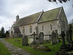 St Mary's parish church, Llanfair Waterdine, Shropshire - geograph.org.uk - 705709.jpg