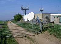 Communications array on the hilltop