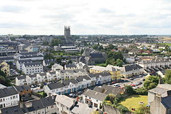 Kilkenny View from Round Tower to St Mary Cathedral 2007 08 28.jpg