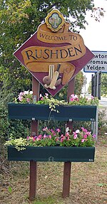 Signpost in Rushden