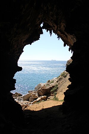 View from Gorham's Cave, Gibraltar.JPG