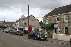 Leedstown, Cornwall, with village shop - geograph-2695572.jpg