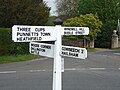 A fingerpost in the village