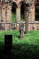 Ruined pillars within the abbey