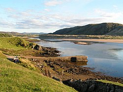 Bettyhill Pier and the River Naver - geograph.org.uk - 1030567.jpg