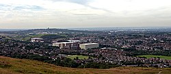 Shaw, Royton, Oldham and Manchester from Crompton Moor.jpg