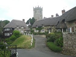 Thatched cottages in Godshill.JPG