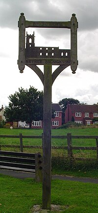 Signpost in Nether Broughton