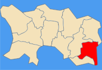 Map showing Grouville