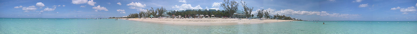 Panorama of Seven Mile Beach, Grand Cayman