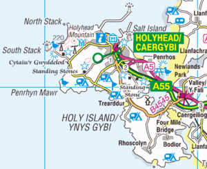 holy island anglesey map 2010 wikishire ordnance survey