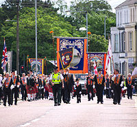 Orangemen parade in Bangor, 12 July 2010 - geograph - 1963238.jpg