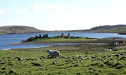 Finlaggan - Eilean Mór from the north 20120411.jpg