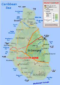 Map showing St George's