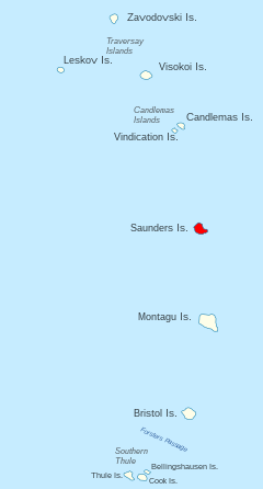 Location of Saunders Island