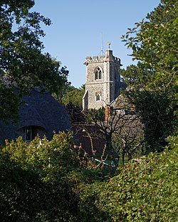 Arkesden Church of St Mary from Hampit Road, Essex, England.jpg