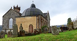 Argyll Mausoleum and St Munn's Parish Church - geograph 6307535.jpg