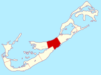 Map showing Devonshire Parish