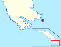 Cooper Island off the south-eastern extremity of South Georgia