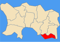 Map showing Saint Clement